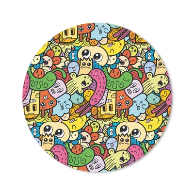 Produktbild von MuchoWow® Mauspad Mousepad Kinder - Muster - Regenbogen - Design - Mädchen - Jungen 40x40 cm - Mousepads - Maus Mat - Pad - Mausunterlage - Schreibtisch Accessoires