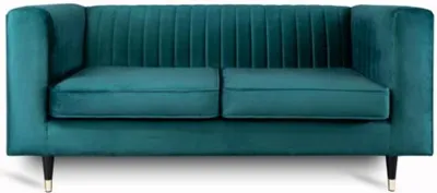 Obrázok produktu pre Pohovka 2-miestna zelená Elegantný moderný luxusný dizajn Drevený nábytok Čalúnenie látky