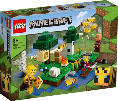 Produktbild von LEGO 21165 Minecraft Die Bienenfarm, Bauset mit Bienenzüchterin und Schaffigur