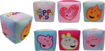 Obrázek produktu pro Polštářek z kostek Peppa Pig Útulný plyšový polštářek pro malé fanoušky