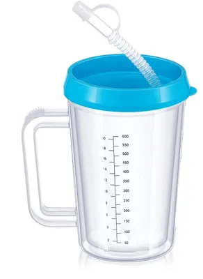 Image de Gobelet anti-fuite pour adultes avec couvercle et paille