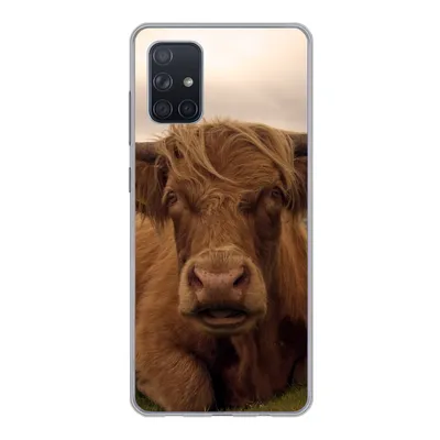 Produktbild von MuchoWow® Handyhülle Schutzhülle Hülle für Samsung Galaxy A51 Schottischer Highlander - Tiere - Berg Silikon Softcase Handy Hülle - Schutzabdeckung