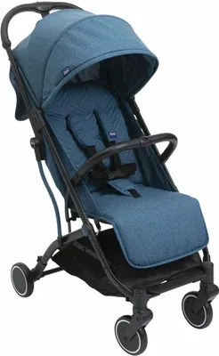 Produktbild von Chicco Trolley Me Me, Betthimmel, Leichtgewichtiger Kinderwagen, Unisex, Faltbar, Blau