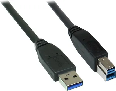 Obrázok produktu pre Alcasa USB A - USB B, m - m, 1m USB kábel USB 3.2 Gen 1 (3.1 Gen 1) čierny