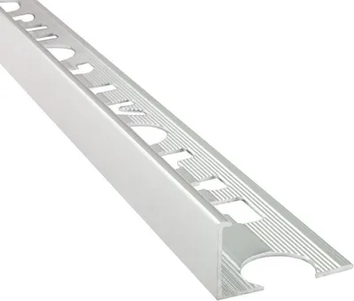 Produktbild von Alu L-Profil Fliesenschiene Fliesenprofil Schiene L270cm 8mm silber poliert