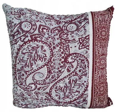 Obrázok produktu pre Poťah na vankúš Fan Kora, 40x40 cm, s okrajom s motívom Paisley