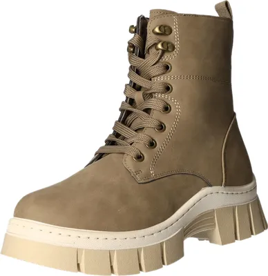 Produktbild von living UPDATED Damen-Schnürstiefelette gefüttert Taupe-Beige, Farbe:beige/schlamm, EU Größe:39