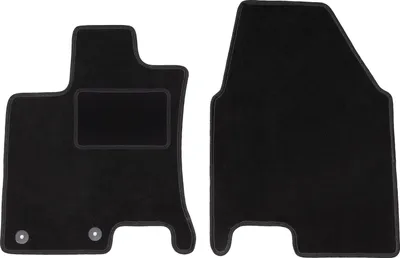 Obrázok produktu pre Predné Velúrové autokoberce Standard na mieru pre: Nisan Qashqai +2 (2008-2013, crossover) černé, sada 2 ks, s úchyty