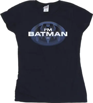 Produktbild von DC Comics - "I'm Batman" T-Shirt für Damen BI43879 (S) (Marineblau)