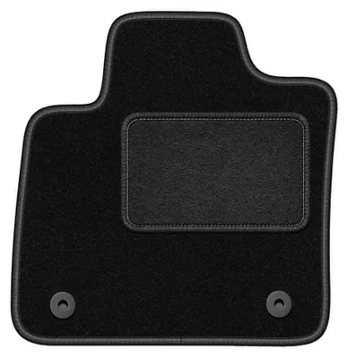 Image de Tapis conducteur en moquette pour Volvo XC40 Electric 2020- (crossover) – 1 pièce, noir, sur mesure – Wielganizator LUX
