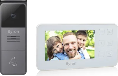 Produktbild von Byron DIC-25512 Kabelgebundene Video-Türsprechanlage, 10,9 cm (4.3"), LCD, 480 x 272 Pixel, 640 x 480 Pixel, CMOS, 25,4 / 4 mm (1 / 4")