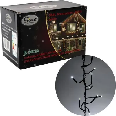 Produktbild von Weihnachtsbaumbeleuchtung, 384 LEDs, energiesparende Raupenkette, 10 m, kaltweiß