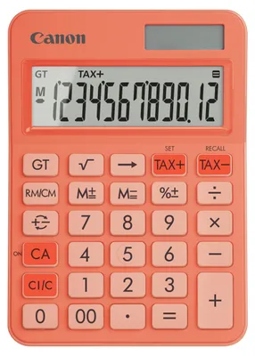 Obrázek produktu pro Canon LS-125KB, Desktop, Jednoduchá kalkulačka, 12 číslice/číslic, Baterie / Solár, Oranžová