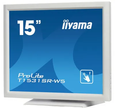 Produktbild von iiyama T1531SR-W5, 38,1 cm (15"), 1024 x 768 Pixel, 300 cd/m², 0,297 x 0,297 mm, 700:1, 8 ms