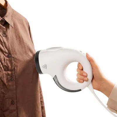 Produktbild von Dampfglätter mit Saugfunktion, 1200W, 2800Pa, 150ml Tank, 25s Aufheizen, mit Basisstation & Tasche – Tragbarer 2-in-1 Reisedampfglätter & Dampfbürste