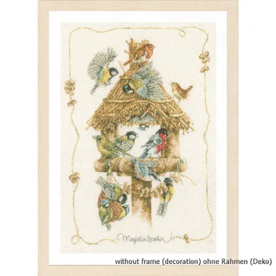 Image de Ensemble point de croix Lanarte "mb bird house i", modèle de comptage