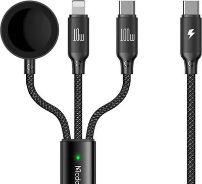 Obrázek produktu pro Mcdodo Indukční Nabíječka Pro Apple Watch 3V1 Kabel Pro Iphone Macbook 100W