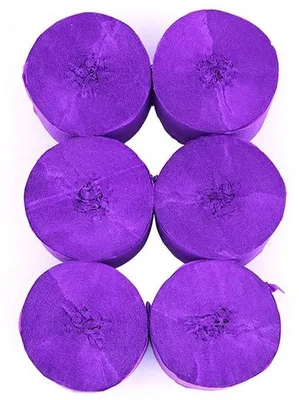 Produktbild von Famanu Crêpepapier 6 Rollen 4,5 cm x 25 m - Feste Dekoration - Lila