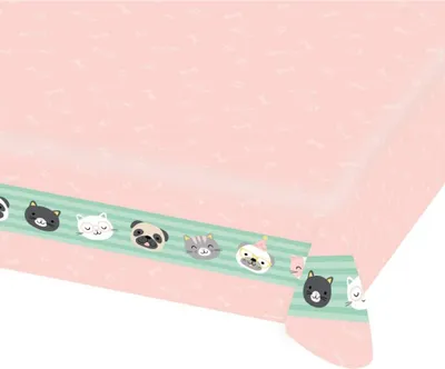 Produktbild von Amscan Amscan 9906544 - Tischdecke Hello Pets, Papier, Größe 115 x 175 cm, Kindergeburtstag