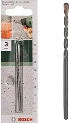Produktbild von Bosch 2 609 255 400, Bohrer, 3 mm, 70 mm, Mauerwerk, Stein, 4 cm, 2,8 mm