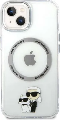 Produktbild von Karl Lagerfeld NFT Karl & Choupette MagSafe - iPhone 13 Case (Transparent)