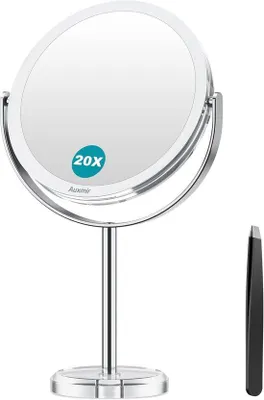 Produktbild von Famanu Make-upspiegel mit 1X und 20X Vergroßung - 360° drehbar, tragbar
