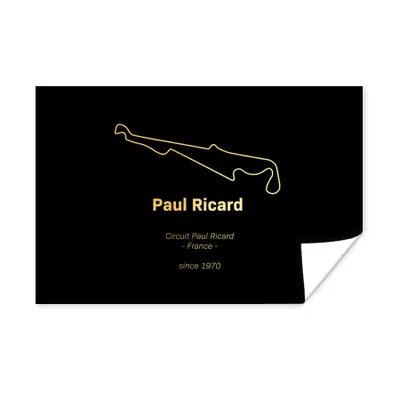Produktbild von MuchoWow® Poster Frankreich - F1 - Rennstrecke 180x120 cm - Fotoplakat