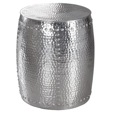 Produktbild von Beistelltisch PEDRO 42x49x42cm Aluminium Silber Dekotisch