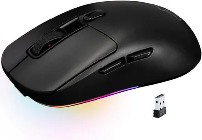 Image de Souris Gamer sans Fil The G-Lab KULT-TITAN, 12000 DPI, RGB, Triple Connectivité, Batterie 650 mAh