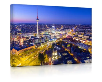Produktbild von lightbox multicolor | Bilder mit Fernbedienung | Berlin City | 100x70 cm | fully lighted