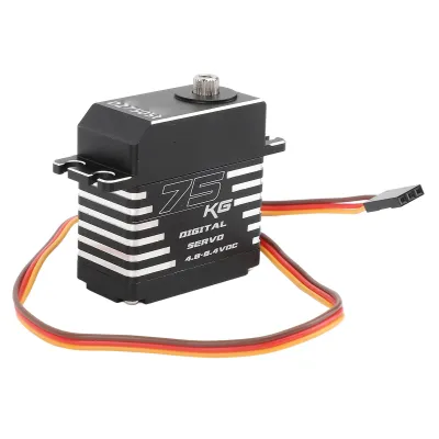 Zdjęcie produktu dla Serwo RC, bezszczotkowe serwo RC, w pełni metalowe serwo RC, cyfrowe serwo, serwo RC o wysokim momencie obrotowym, serwo RC 75 kg