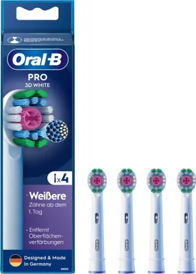 Image de Oral-B 8006540860960 Oral-B PRO 3D White Zahnbürstenaufsätze, 4 St.