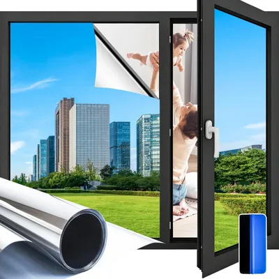 Produktbild von Selbstklebende Fensterfolie für Privatsphäre 59,5 x 200 cm
