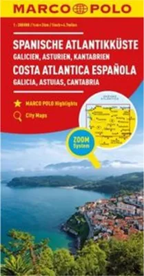 Obrázok produktu pre MARCO POLO Regionálna mapa Španielske pobrežie Atlantiku 1:300.000: Galícia, Astúria, Kantábria