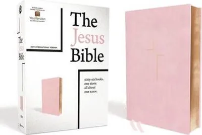 A product shot of "The Jesus Bible" with its packaging and the Bible itself.