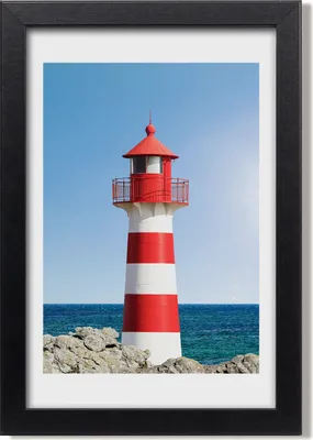 Produktbild von Bild 20x30 MDF-Rahmen, Wandkunst Leuchtturm