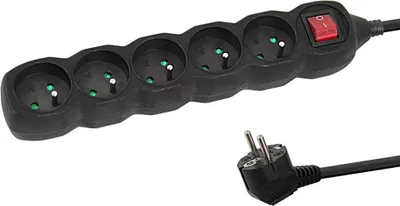 Obrázek produktu pro Esperanza Power Strip 5 Socket Switch 5M Black