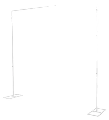 Image de Support en arc pour mariage, structure robuste en fer, polyvalent pour divers événements, L, BLANC