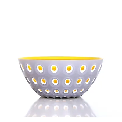 Image de Guzzini Coupe LE MURRINE gris-blanc-jaune, D ca. 20 cm