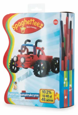 Image de Bâtonnets de construction tout-terrain, 48 pièces - Spaghettis 5x