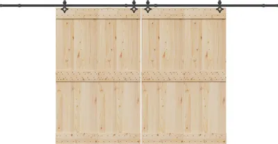 Obrázok produktu pre Kovanie na posuvné dvere čierne 427 cm oceľové