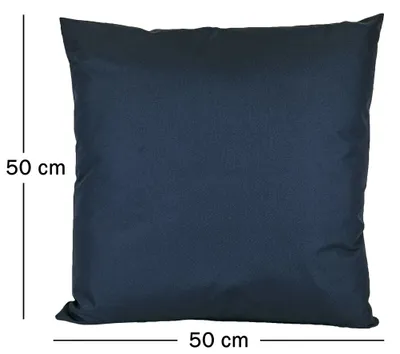 Produktbild von JACK 1x 50x50cm Outdoor Kissenhülle Bezug Lounge Garten Einfarbig, Farbe:Marine