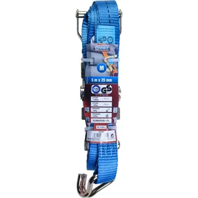 Produktbild von Connex Zurrgurt mit Ratsche ; 2Haken 5mx25mm, 1500 kg m