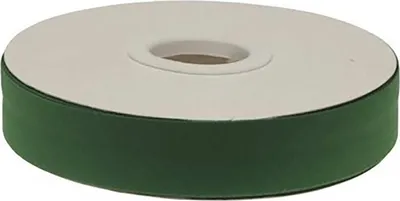 Produktbild von 20m Schrägband PolyBaumwolle unifarben 20mm breit gefalzt Einfassband Farbwahl, Farbe:tannengrün