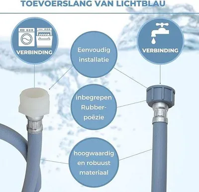 Produktbild von Famanu Verlängerungsschlauch für Waschmaschine und Geschirrspüler - 2m