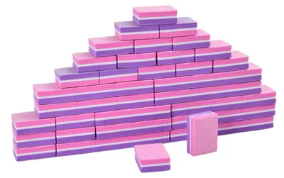 Immagine prodotto di Lime per unghie, set da 50 pezzi, grana 100/180, blocchetti abrasivi per manicure