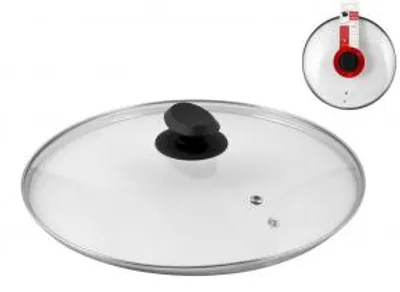 Immagine prodotto di HOMe Coperchio In Vetro Bordo Inox Cm26