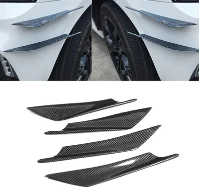 Image de 4 pièces Auto Universal Front Blade Lip Splitter Deflector Spoiler Panel Remplacement
