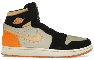 Image de Jordan 1 High Zoom Air CMFT 2, coloris Muslin Vivid Orange, taille EU 46