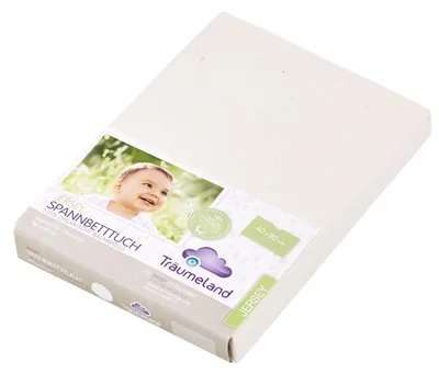 Produktbild von Träumeland Spannbetttuch Organic naturweiß 40x90